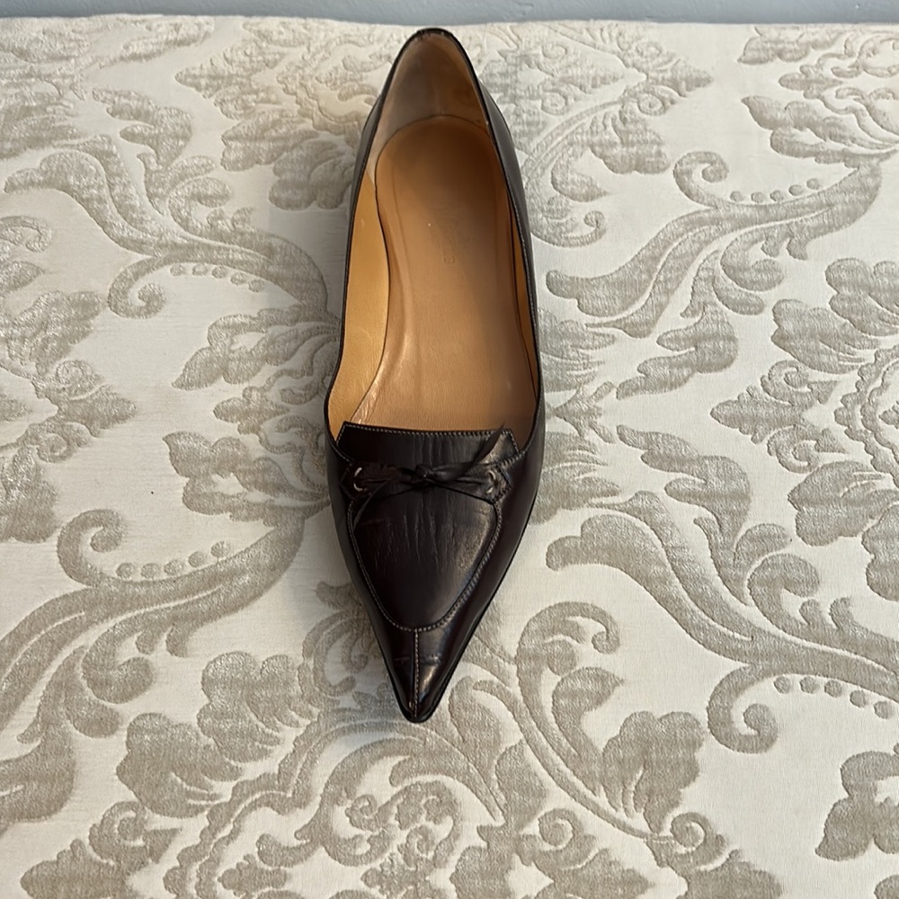 Authentic HERMES stunning dark brown flats in excellent condition size 38 1/2 - Picture 6 of 16